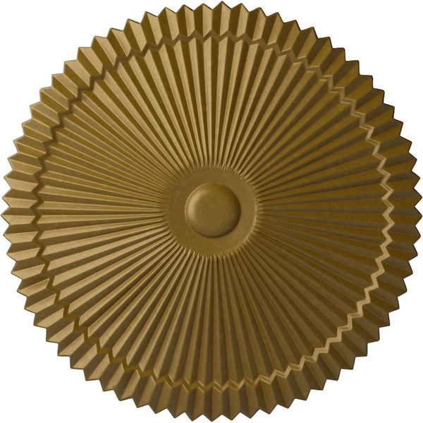 Ekena Millwork Shakuras Ceiling Medallion (Fits Canopies up to 5"), Hand-Painted Gold, 24"OD x 3"P CM24SHGLS - main